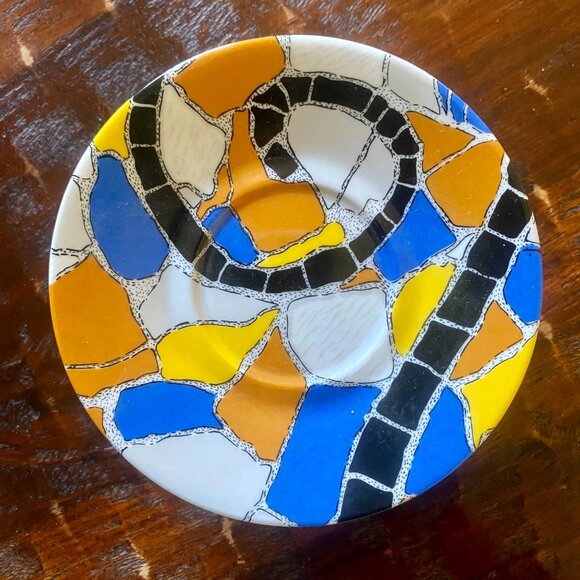 Set of 4 Trencadis Gaudi espresso cups/saucers, purchased in Barcelona, vintage. - Picture 8 of 10